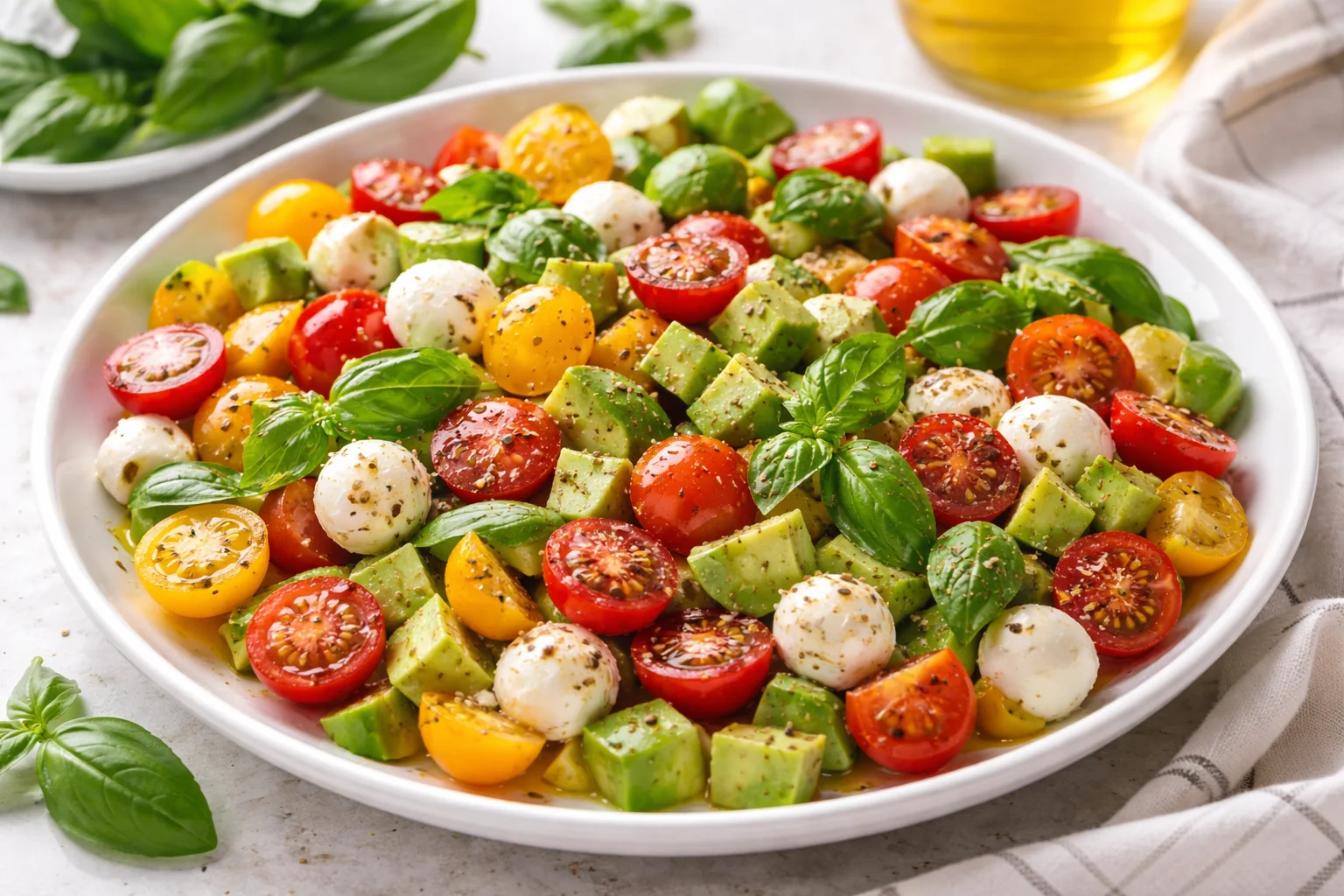 avocado caprese salad