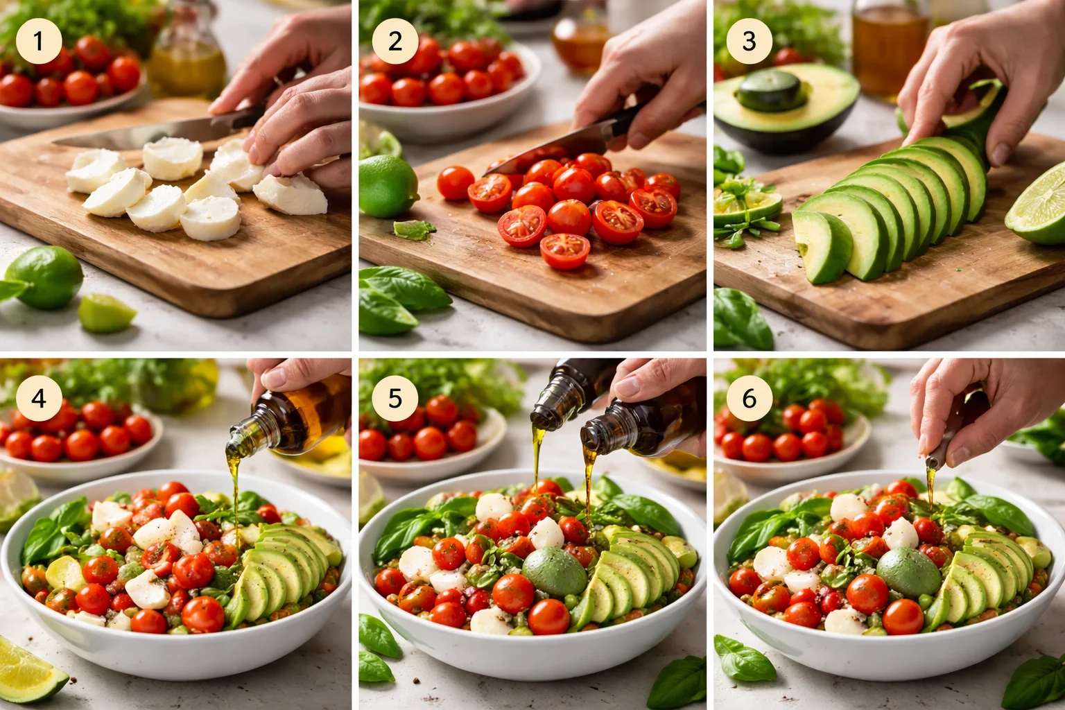 avocado caprese salad
