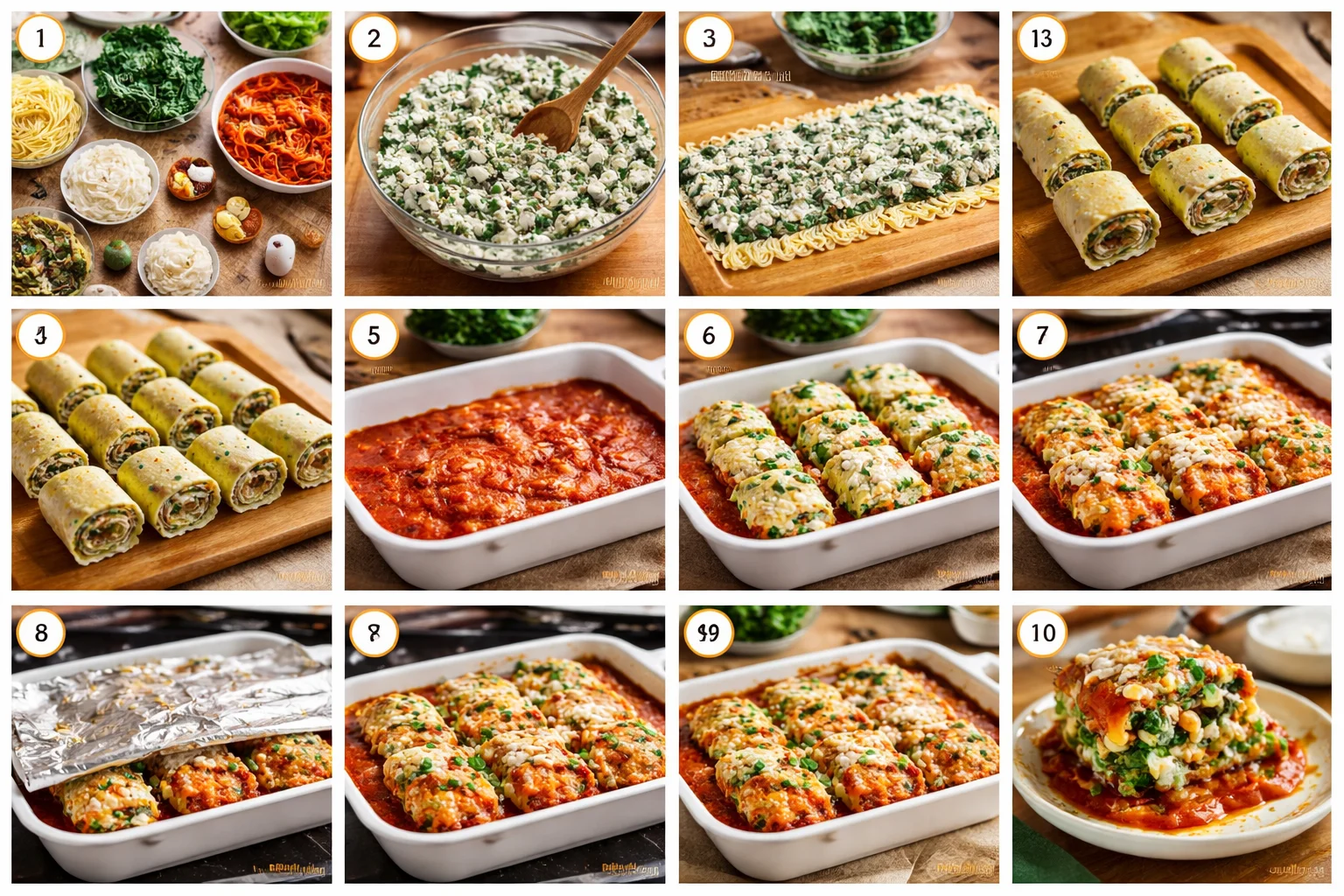 Delicious Spinach Lasagna Roll Ups for Cozy Nights