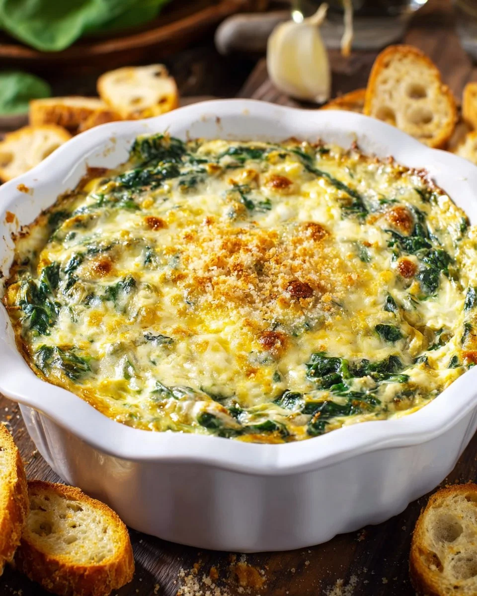 Delicious Artichoke Mascarpone Dip served in a bowl with crispy chips