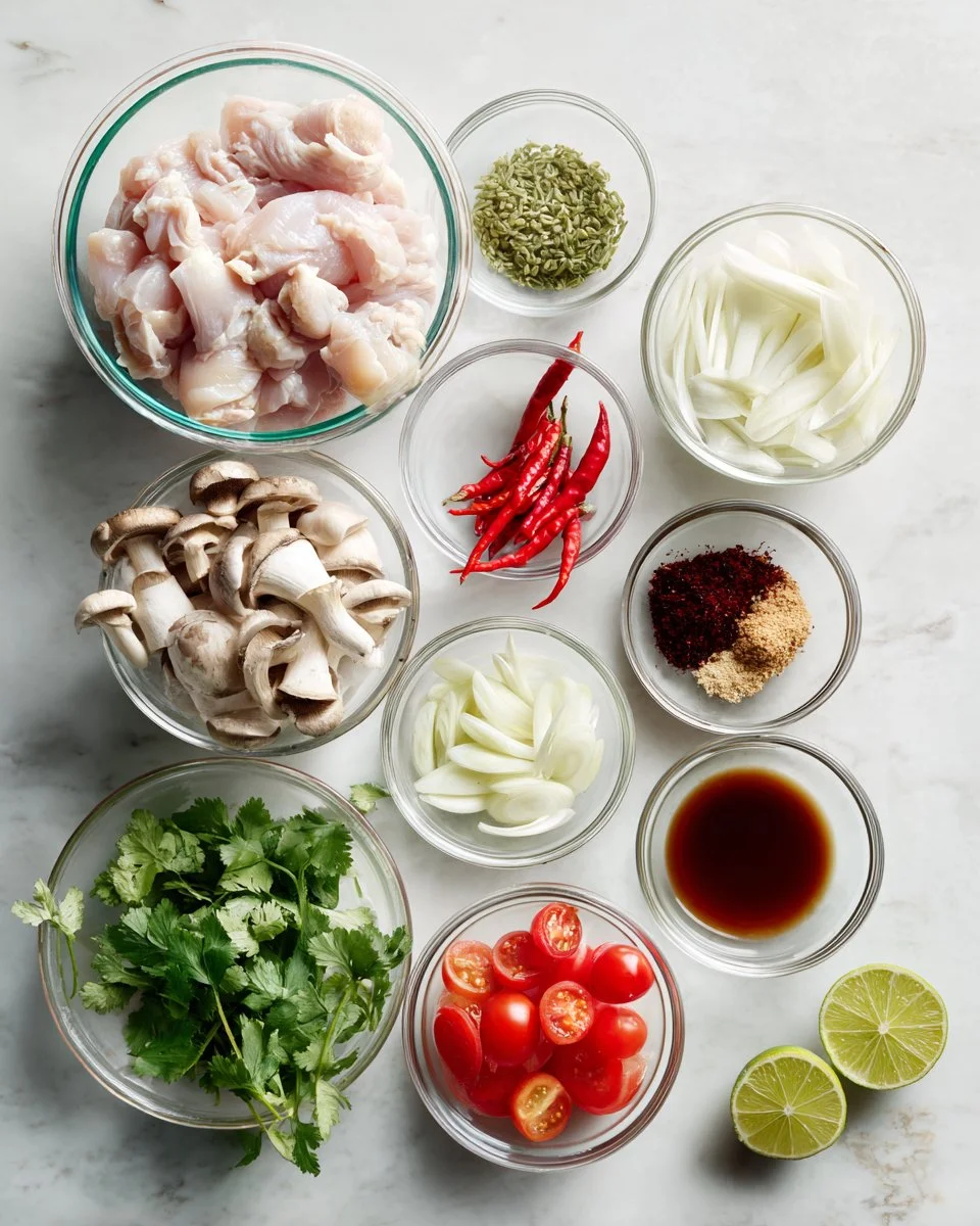 Authentic Thai Tom Yum Soup with Chicken