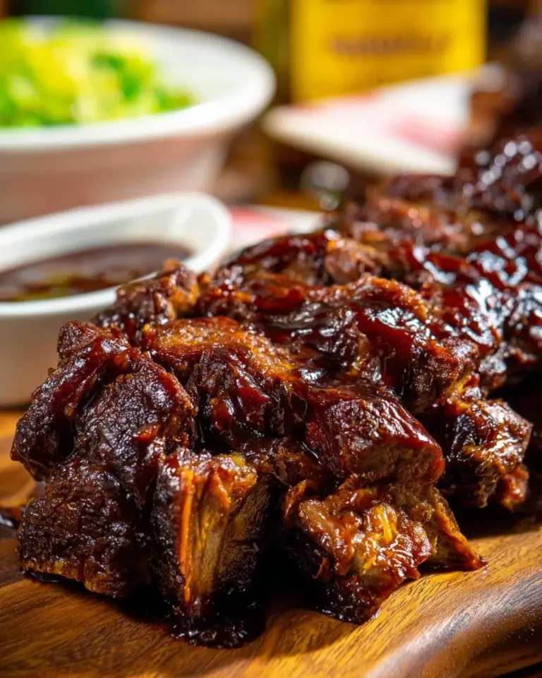 Delicious BBQ Crock Pot roast served with sides.