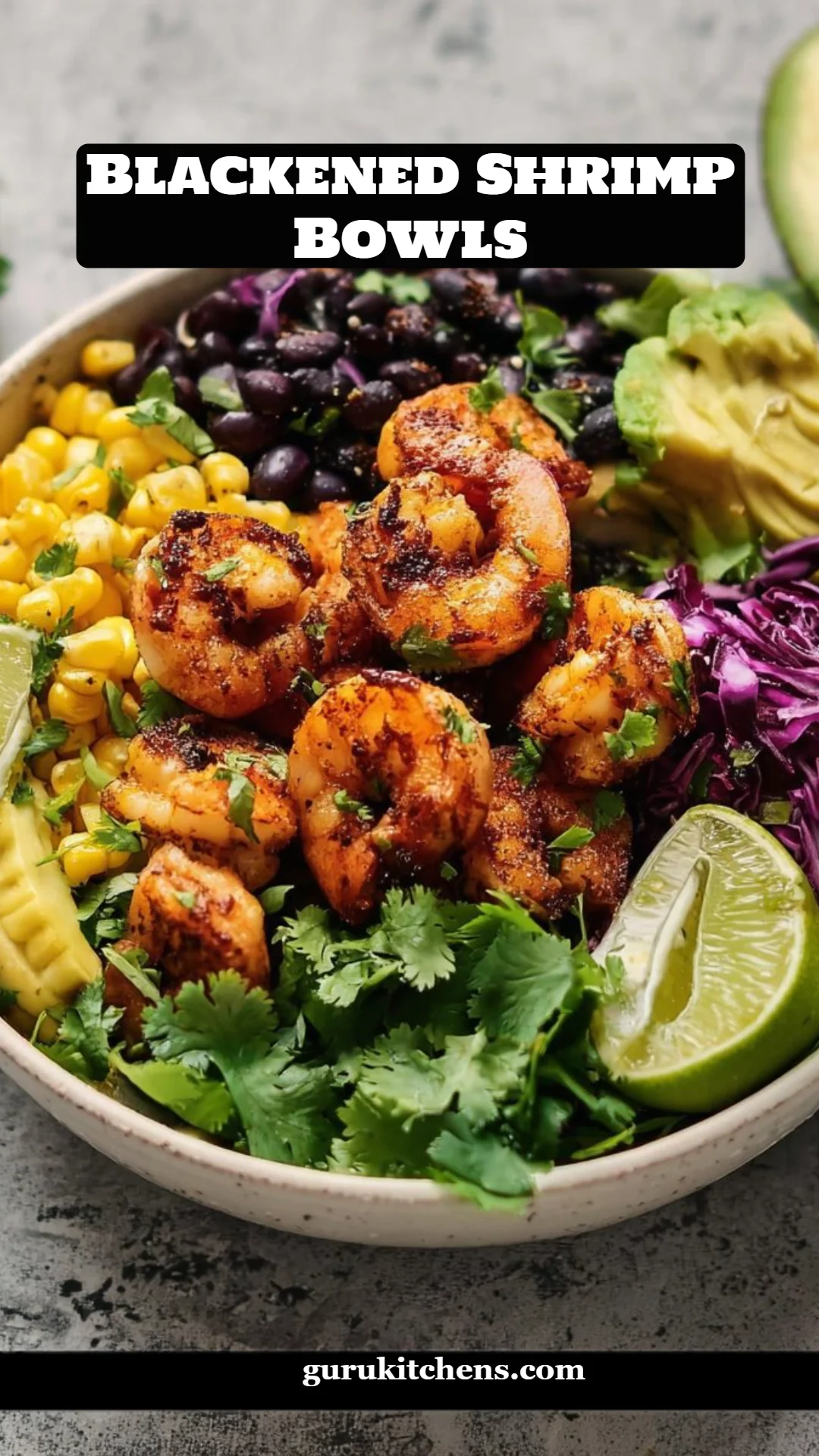 Blackened Shrimp Bowls