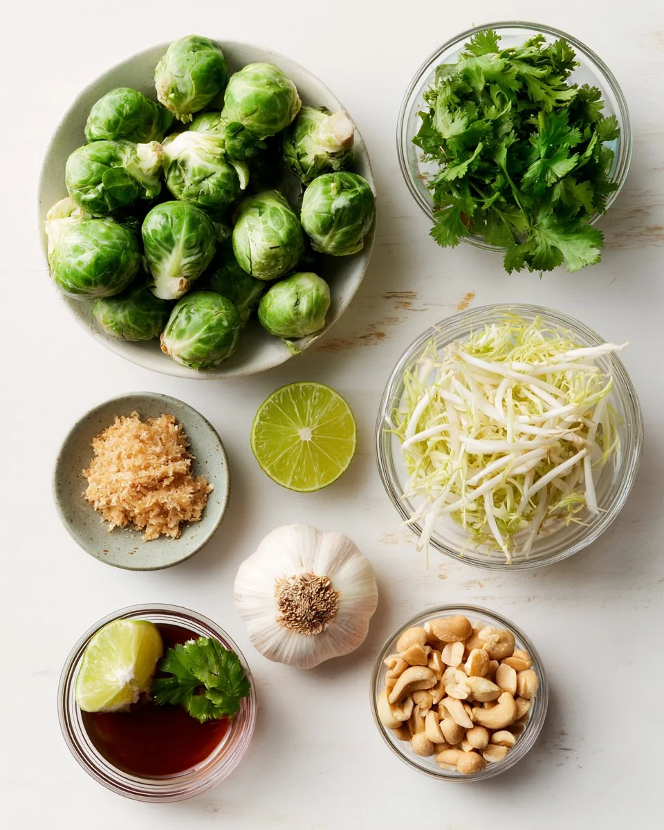 Brussels Sprouts with Thai Dressing