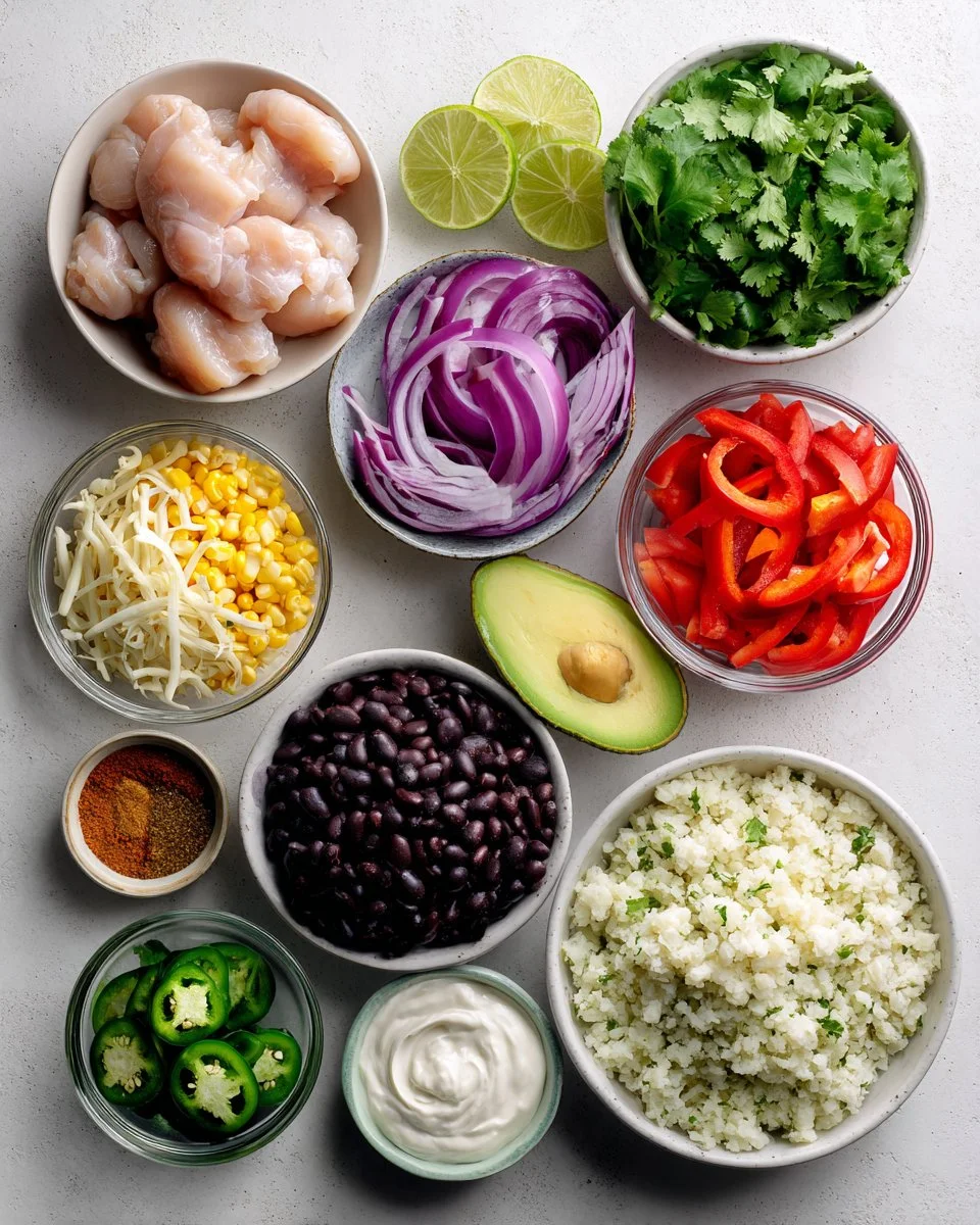 Chicken and Cauliflower Rice Bowls