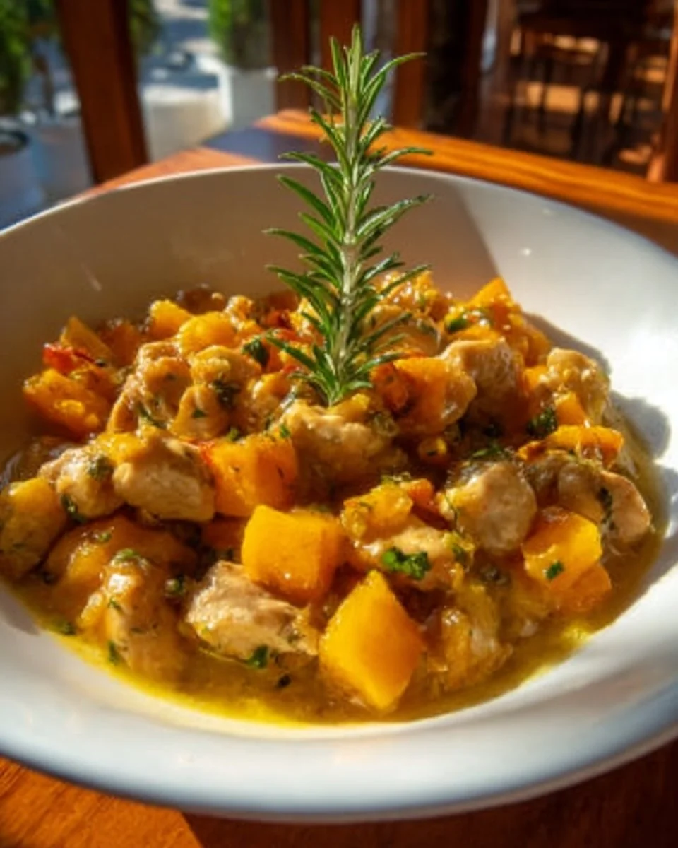 A delicious Chicken Pumpkin dish showcasing seasonal flavors and vibrant colors.