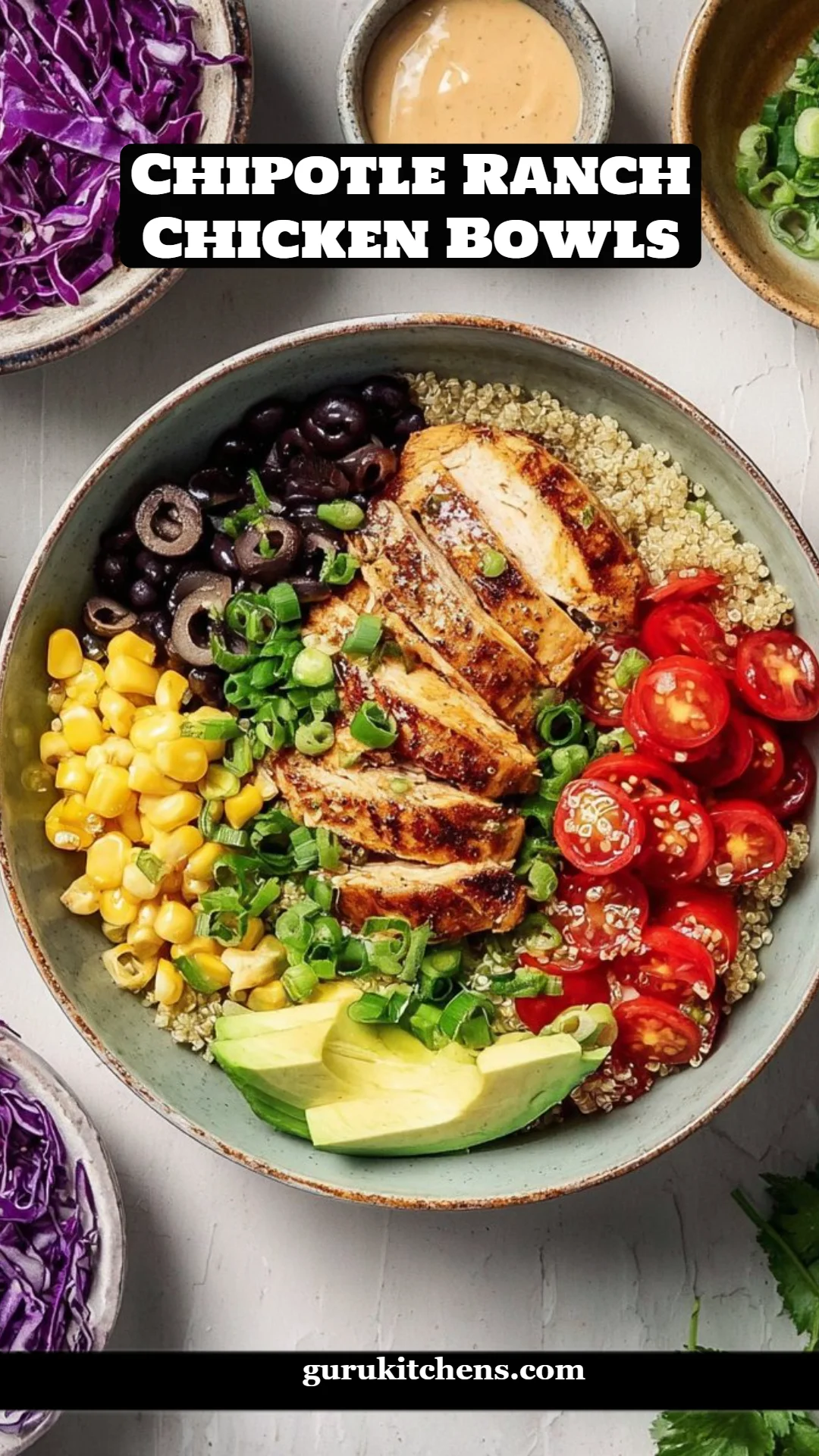 Chipotle Ranch Chicken Bowls