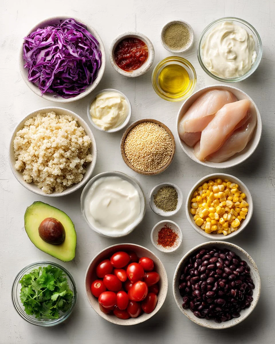 Chipotle Ranch Chicken Bowls