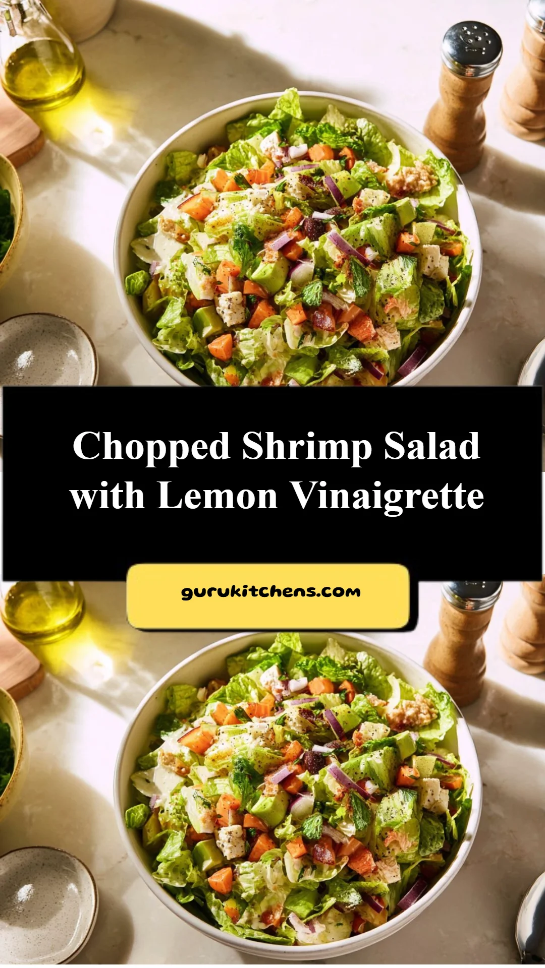 Chopped Shrimp Salad with Lemon Vinaigrette