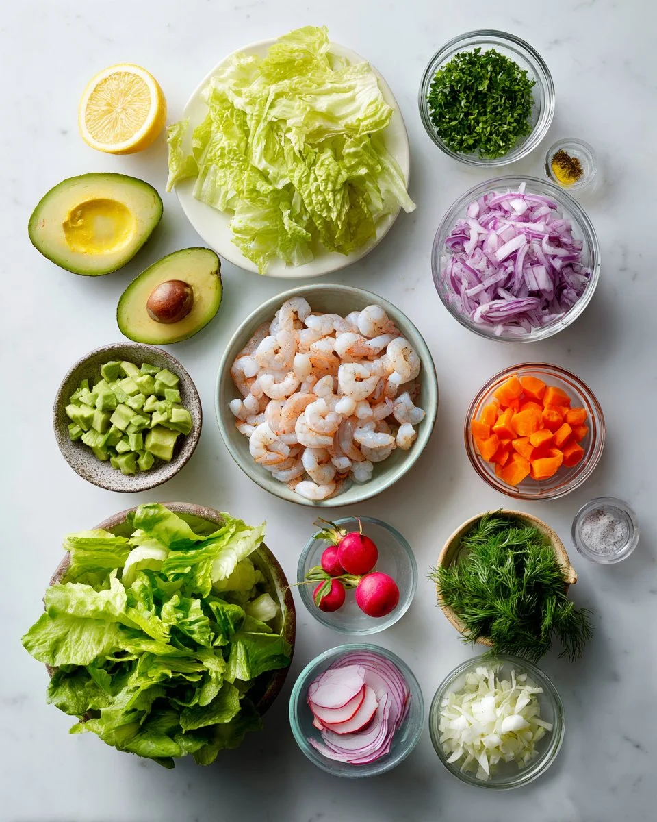 Chopped Shrimp Salad with Lemon Vinaigrette