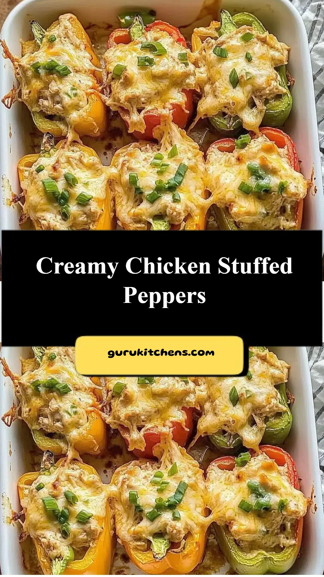 Creamy Chicken Stuffed Peppers