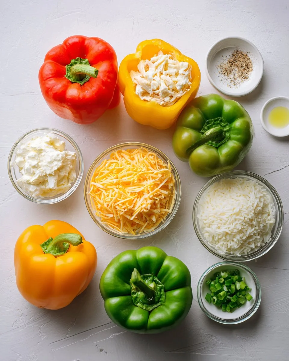 Creamy Chicken Stuffed Peppers