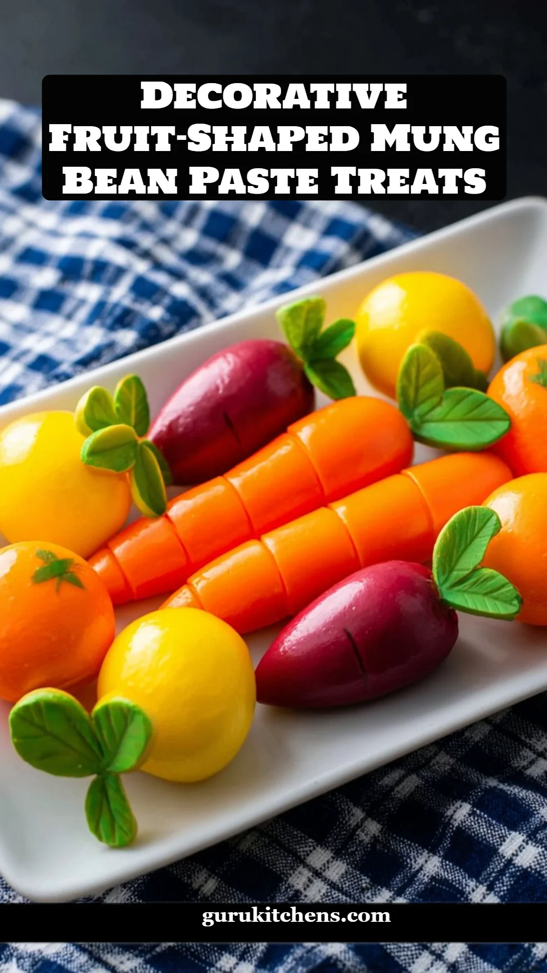 Decorative Fruit-Shaped Mung Bean Paste Treats