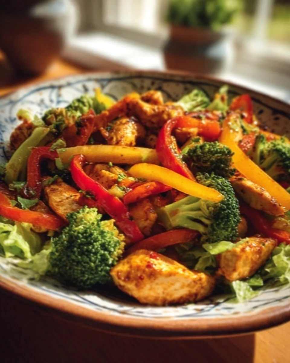 Delicious Firecracker Chicken stir fry in a vibrant bowl, ready to serve.