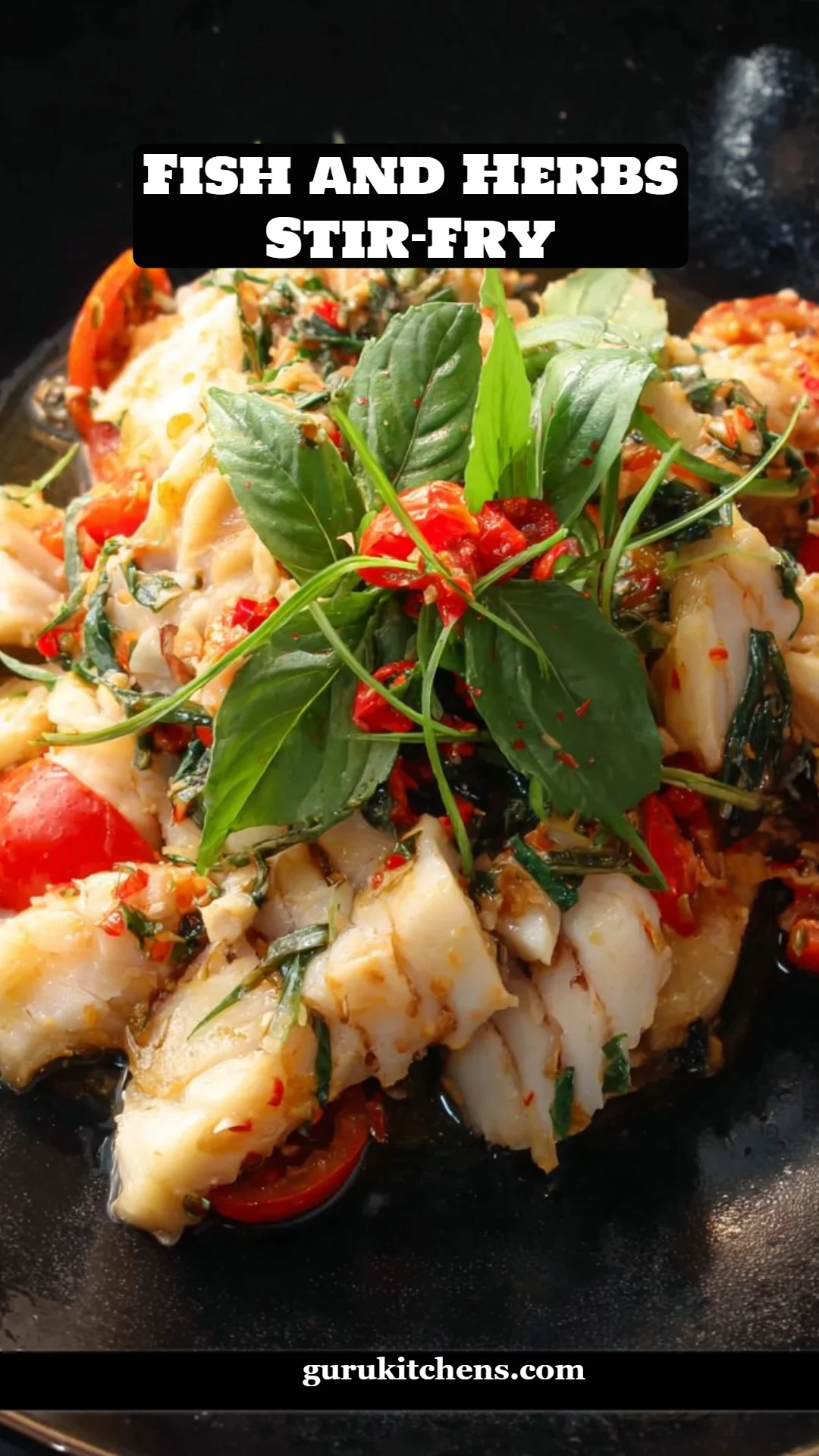 Fish and Herbs Stir-Fry