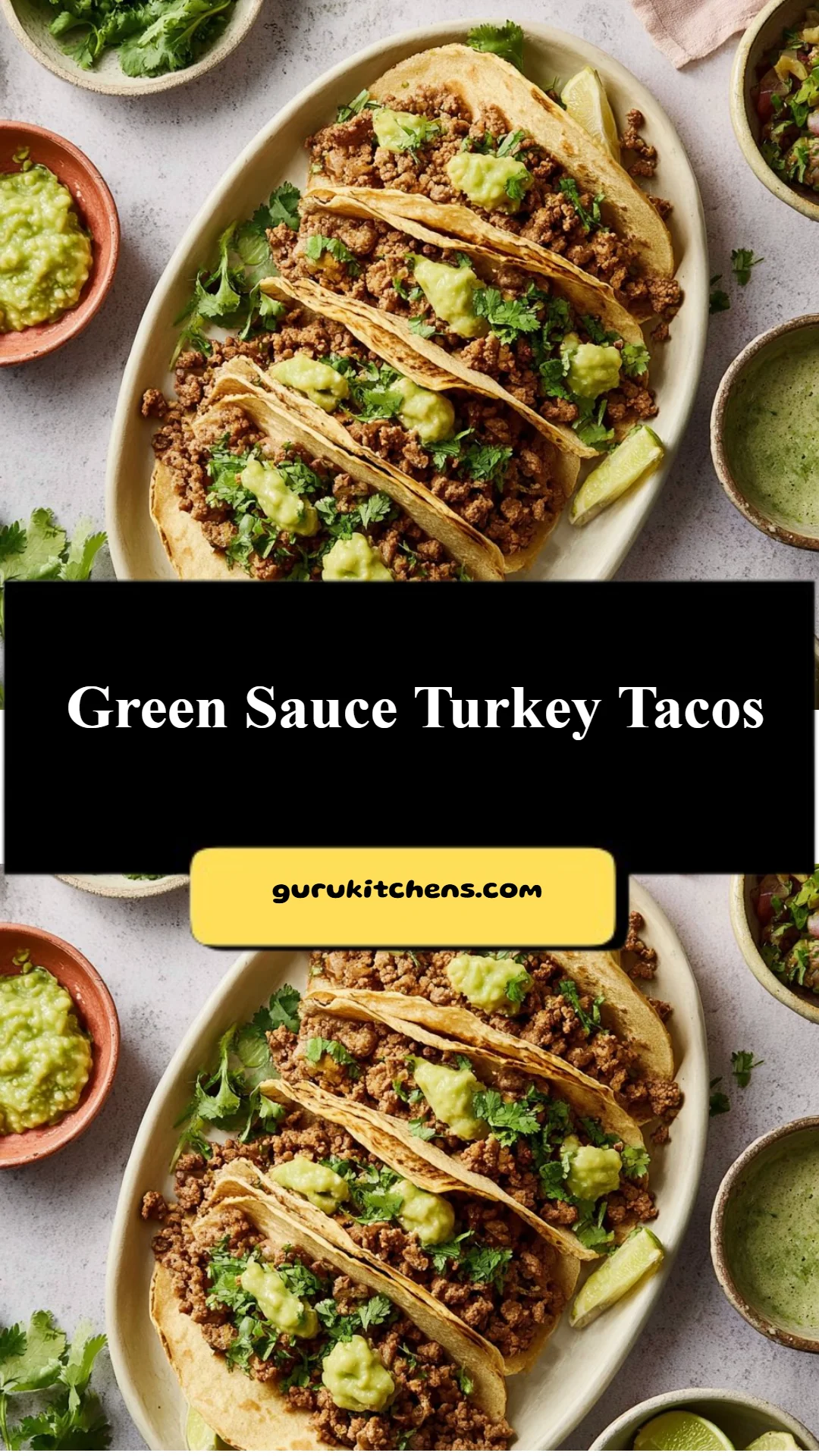 Green Sauce Turkey Tacos
