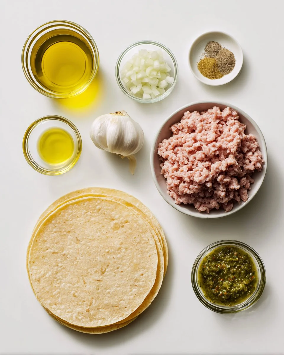 Green Sauce Turkey Tacos