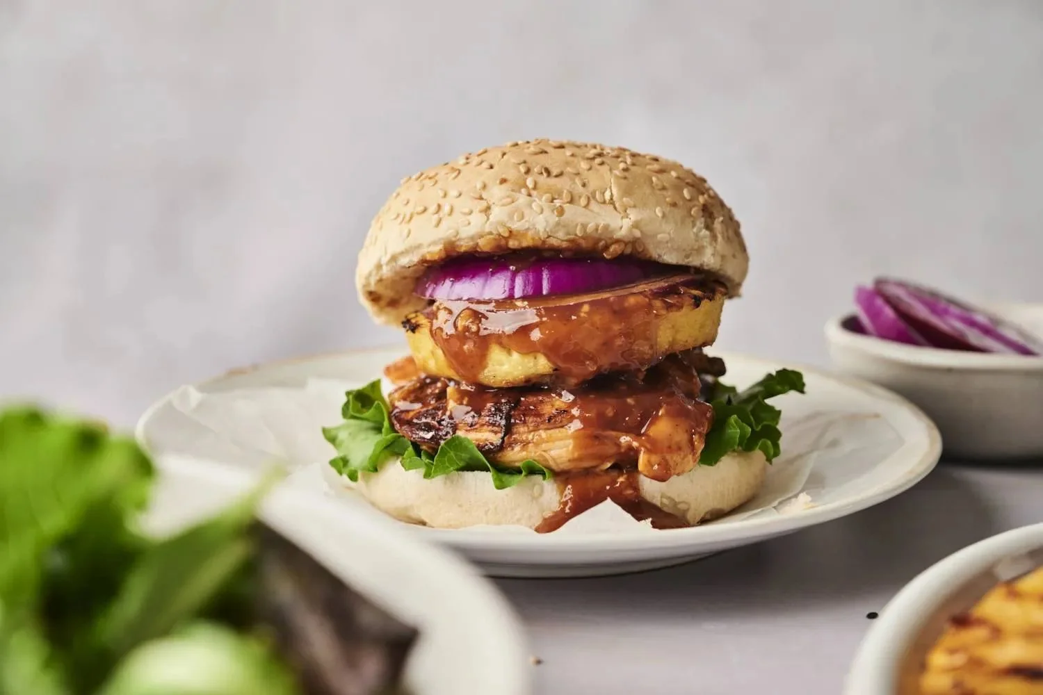 Grilled Hawaiian Chicken Sandwiches