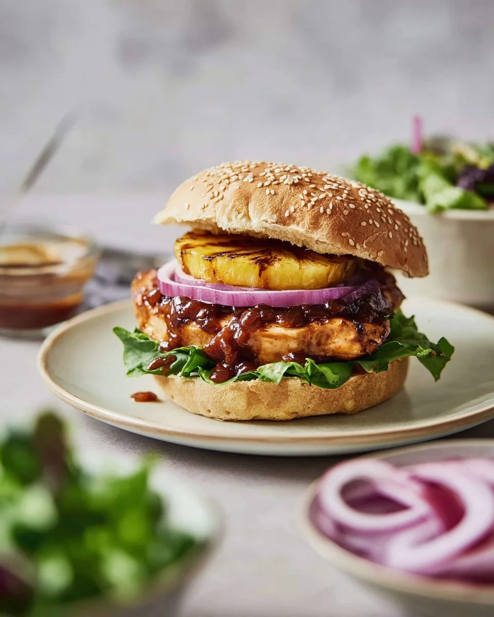 Grilled Hawaiian Chicken Sandwiches