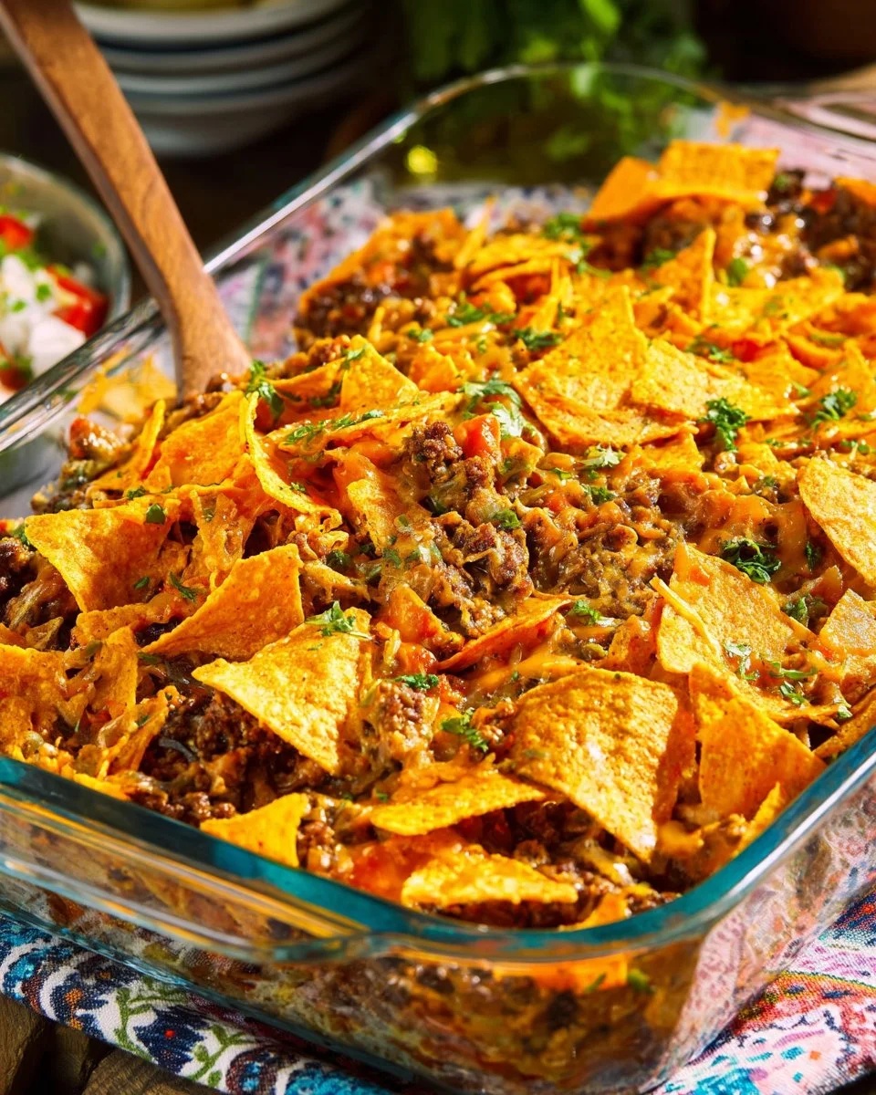 Ground Beef Doritos Casserole