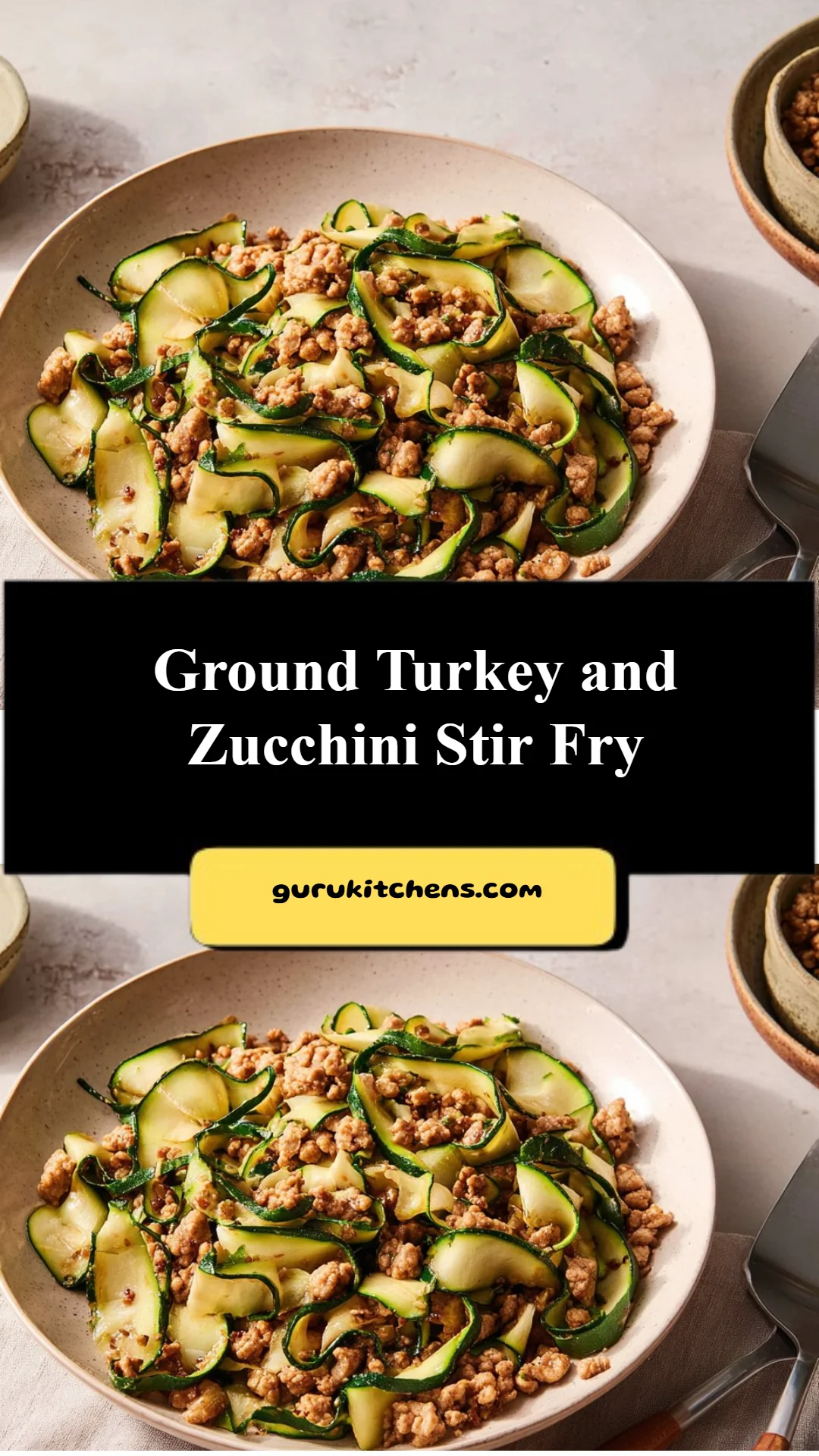 Ground Turkey and Zucchini Stir Fry