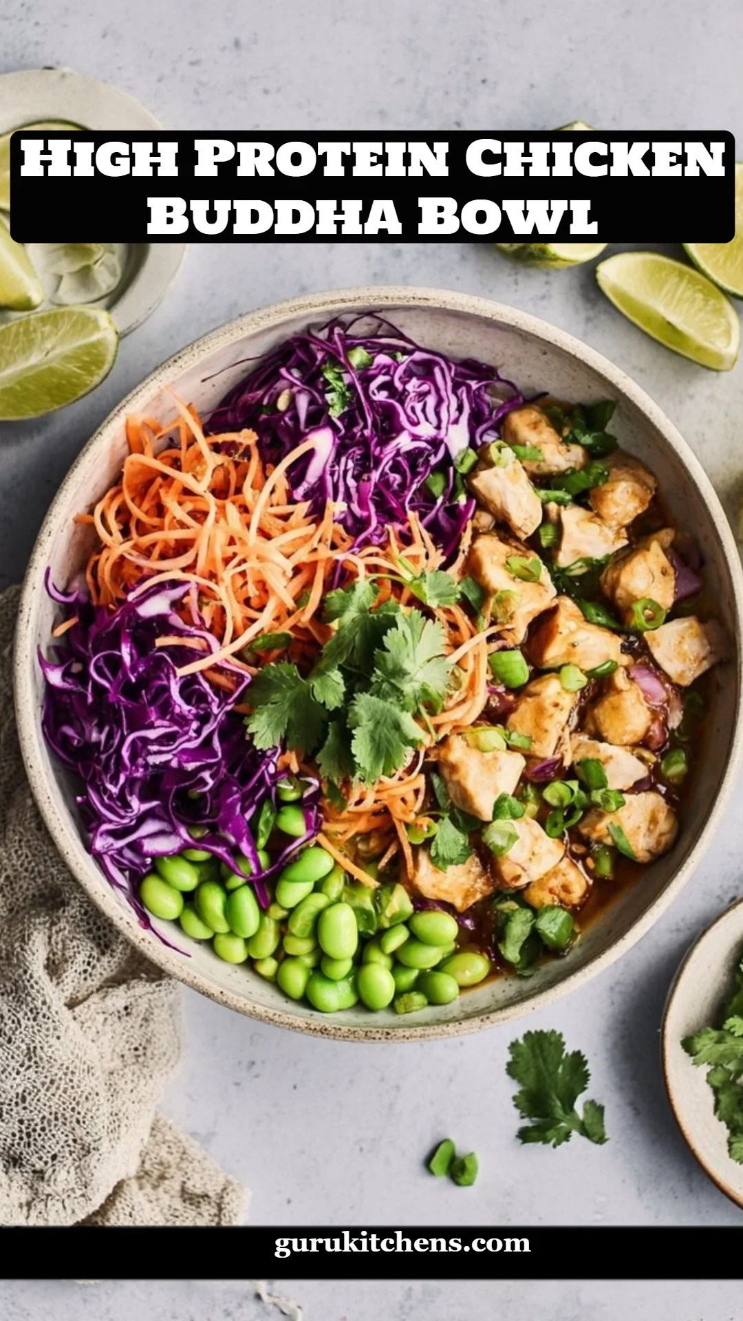 High Protein Chicken Buddha Bowl