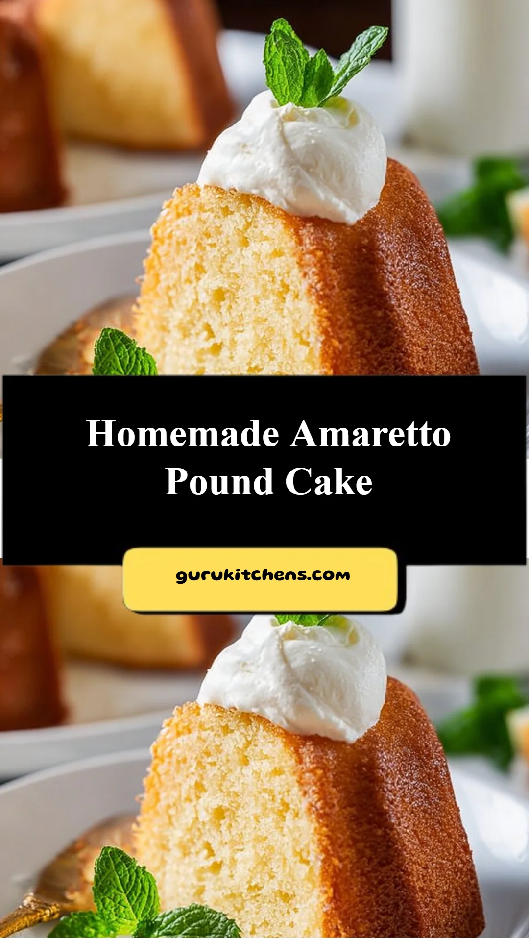 Homemade Amaretto Pound Cake