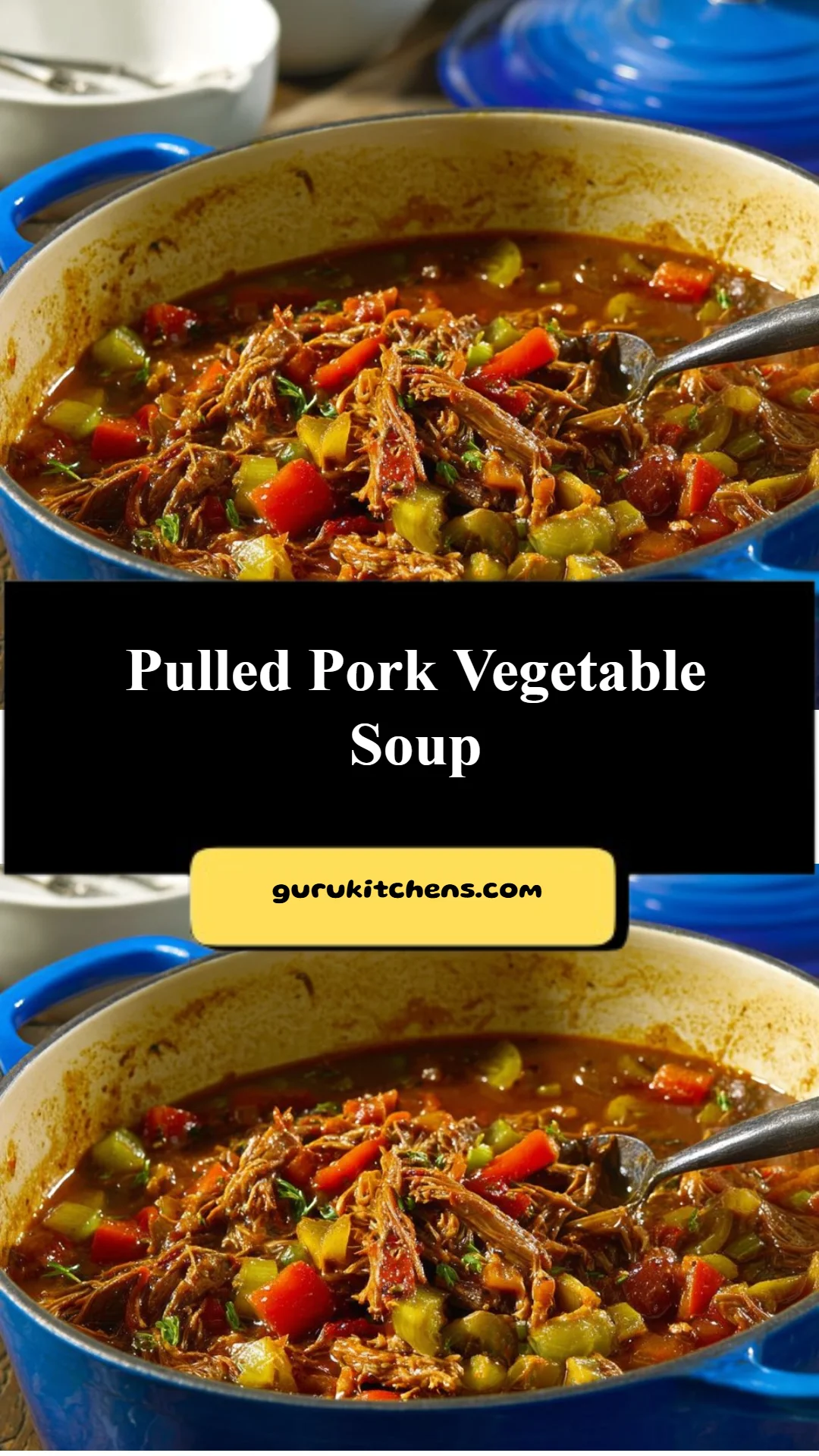 Pulled Pork Vegetable Soup