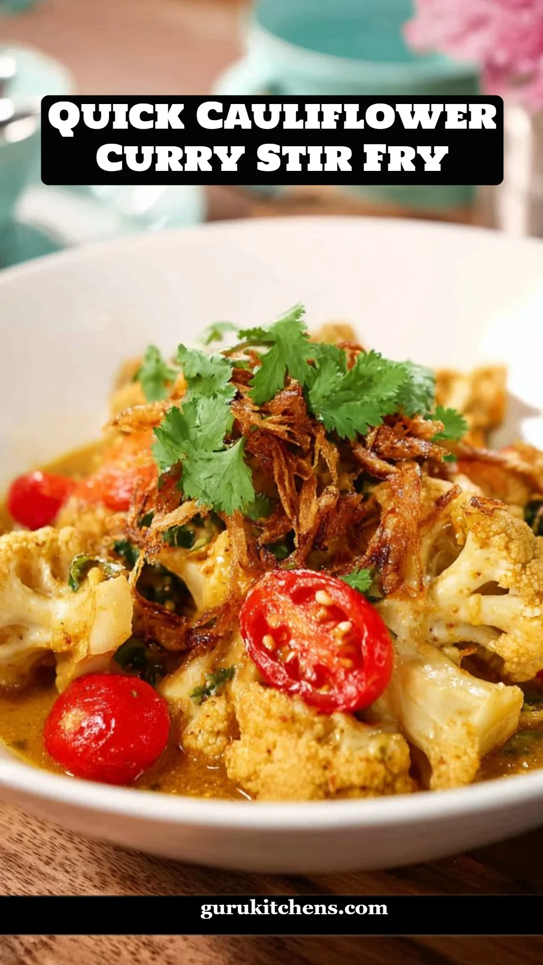Quick Cauliflower Curry Stir Fry