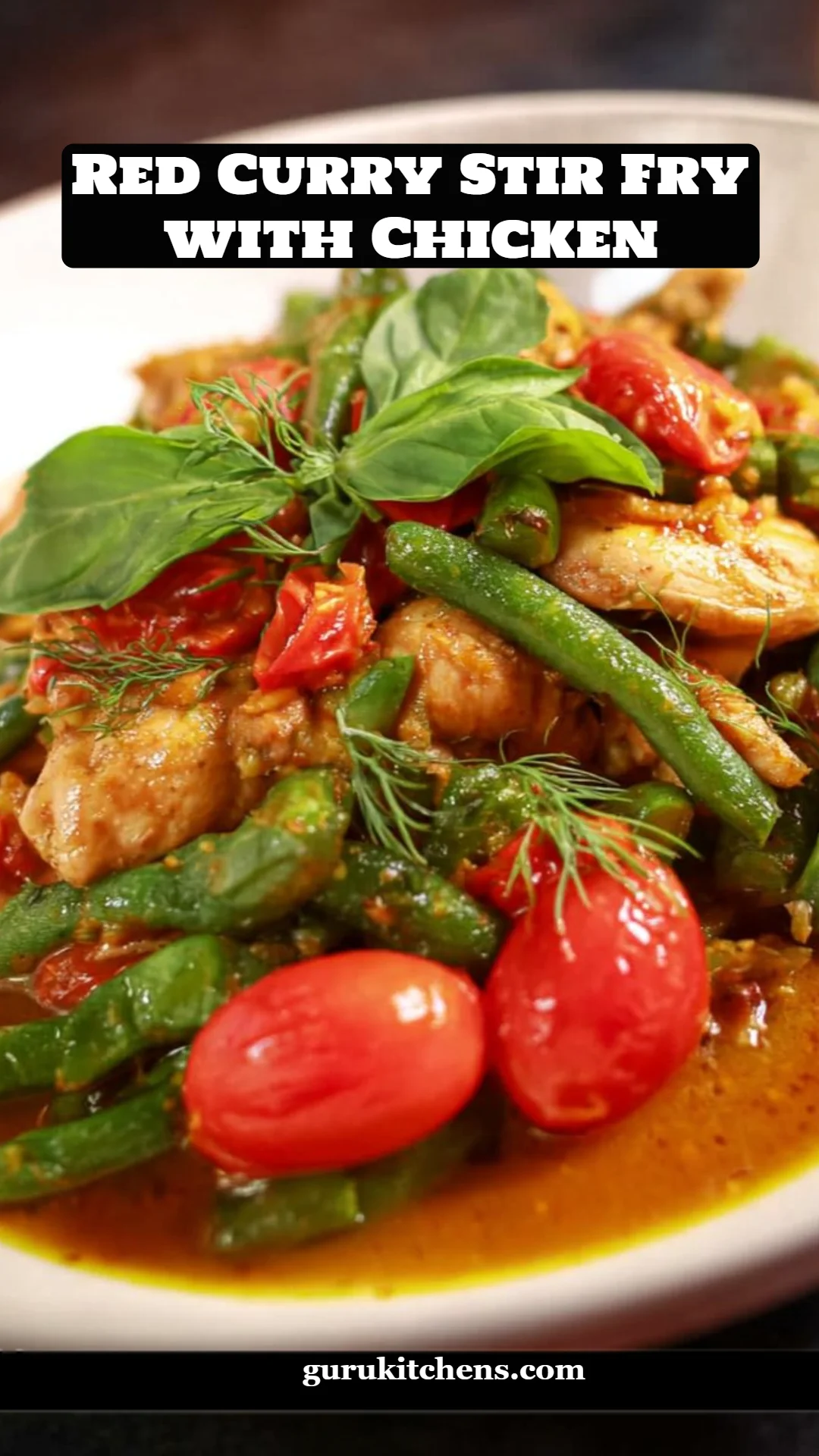 Red Curry Stir Fry with Chicken