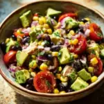 Delicious Southwestern chicken salad with fresh ingredients ready in 15 minutes