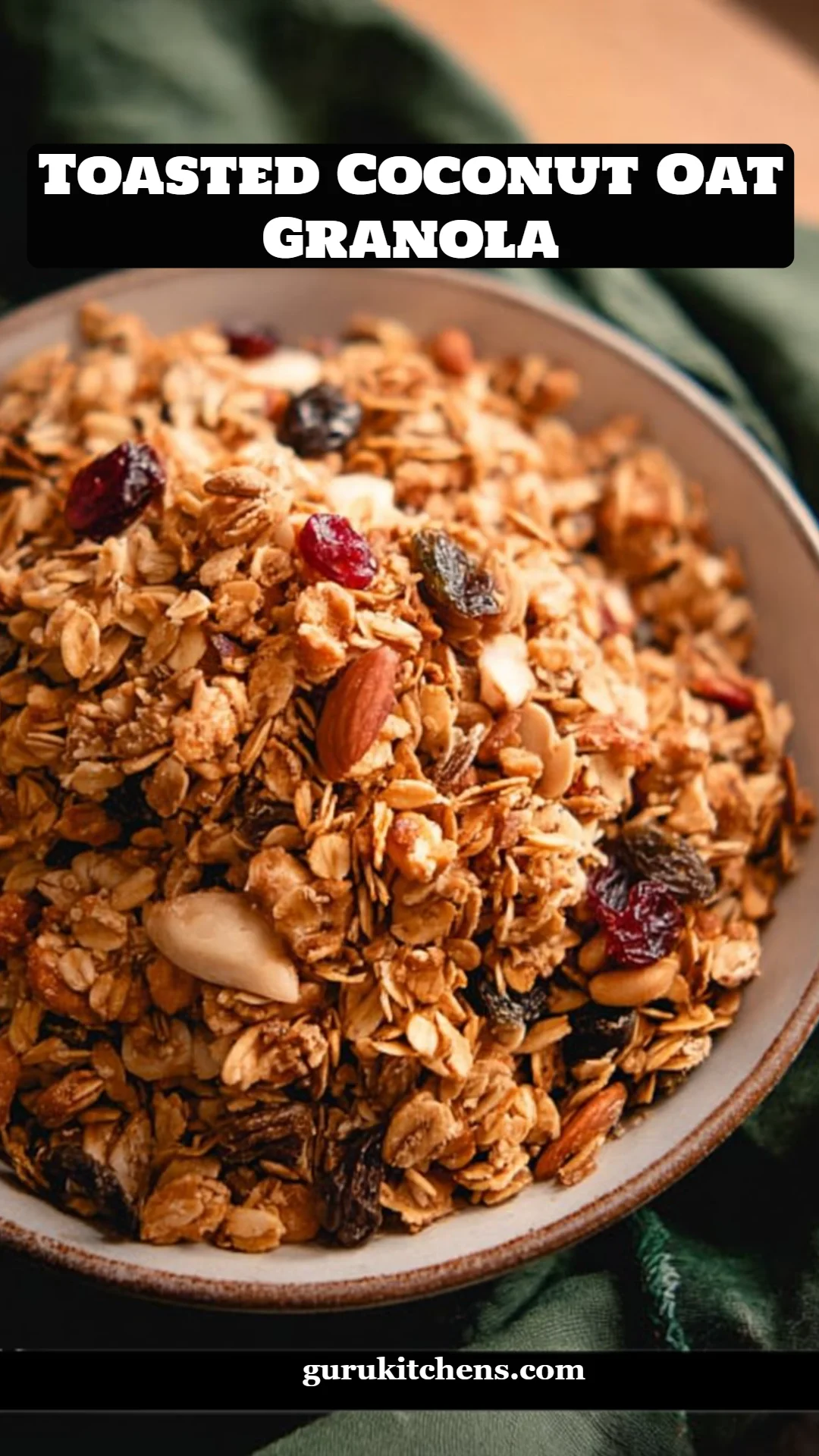 Toasted Coconut Oat Granola