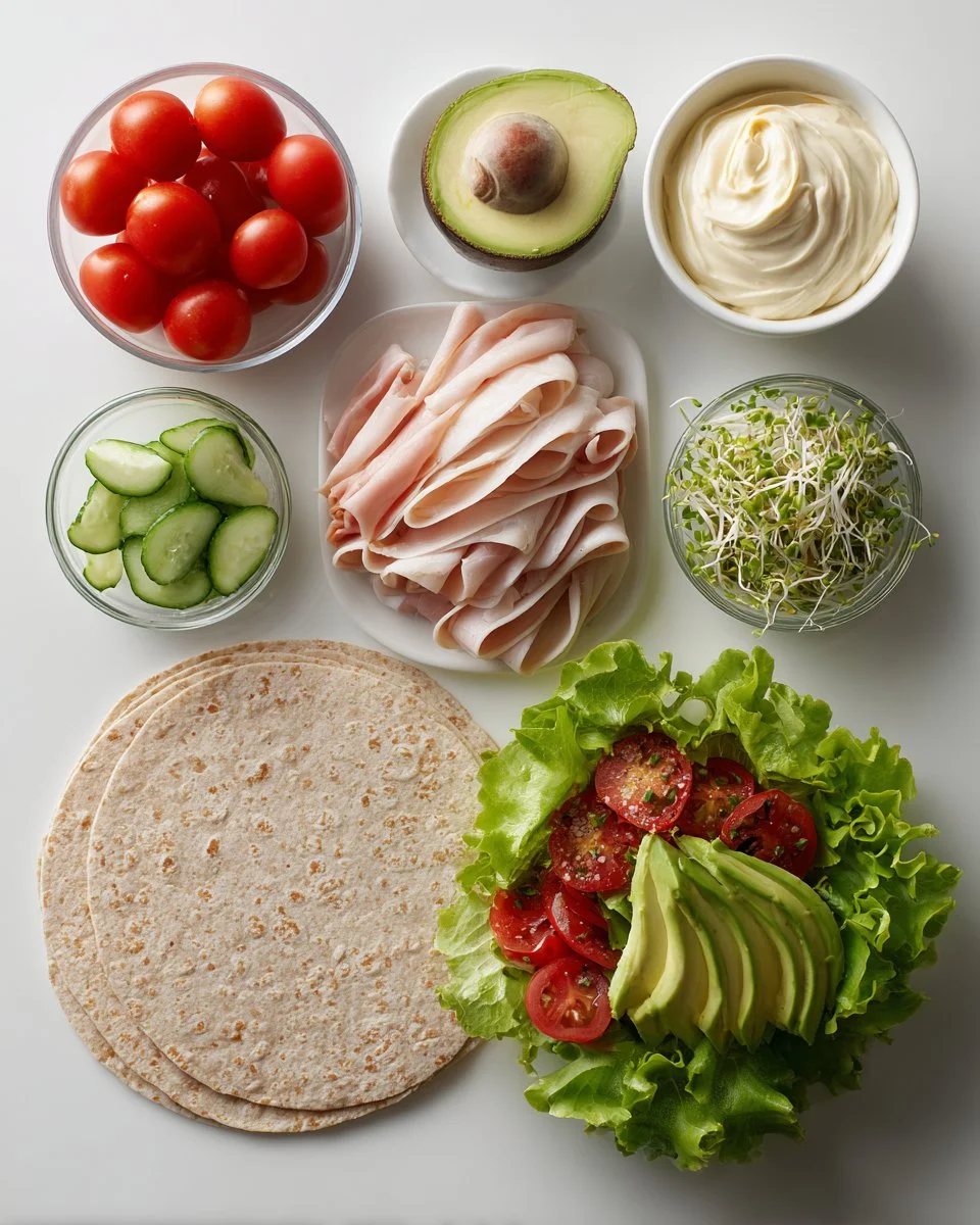 Turkey BLT Wraps