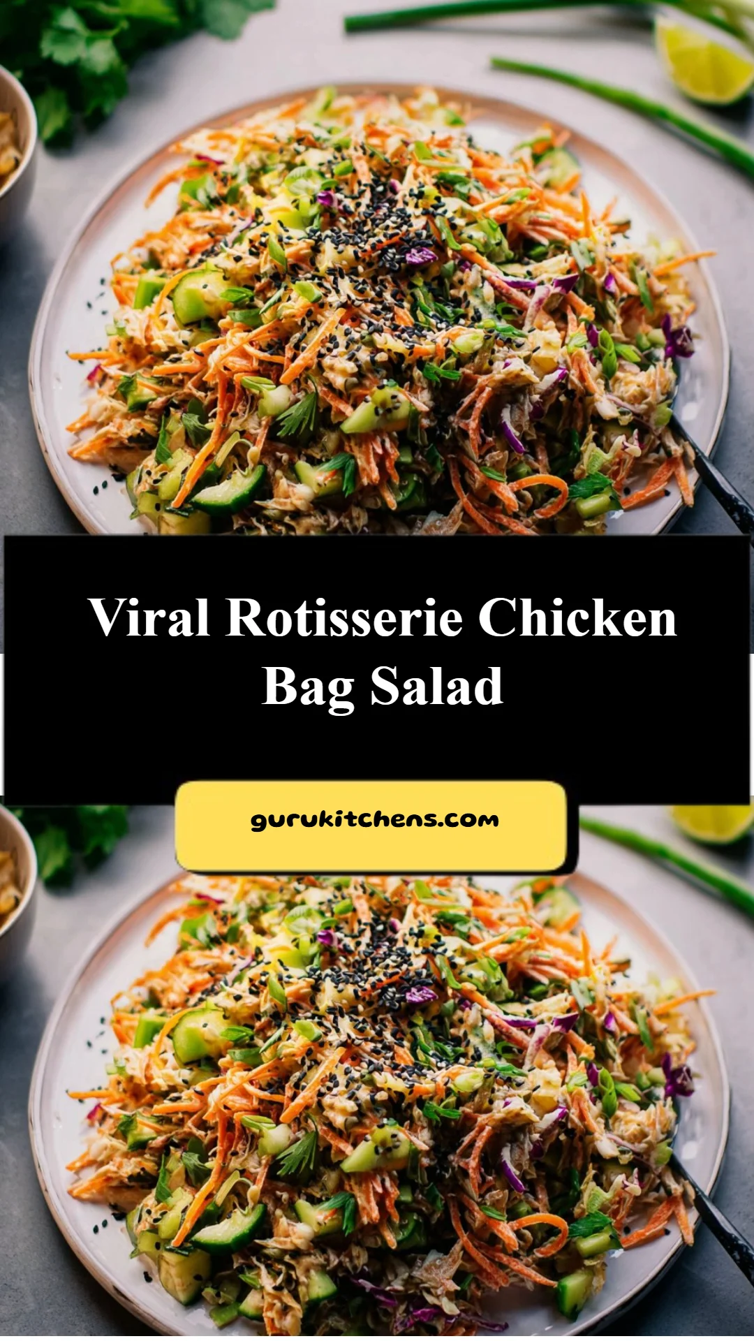 Viral Rotisserie Chicken Bag Salad