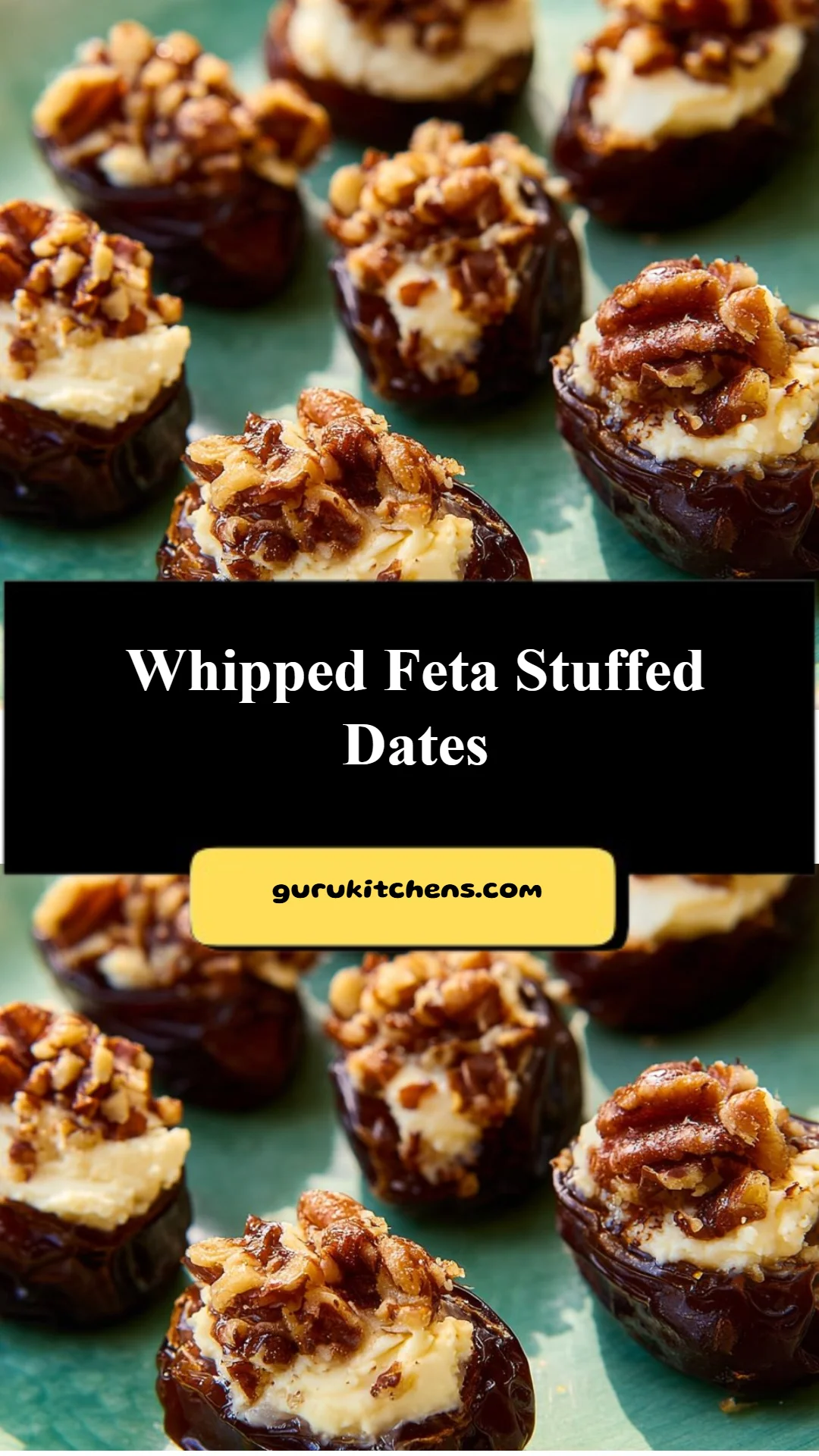 Whipped Feta Stuffed Dates