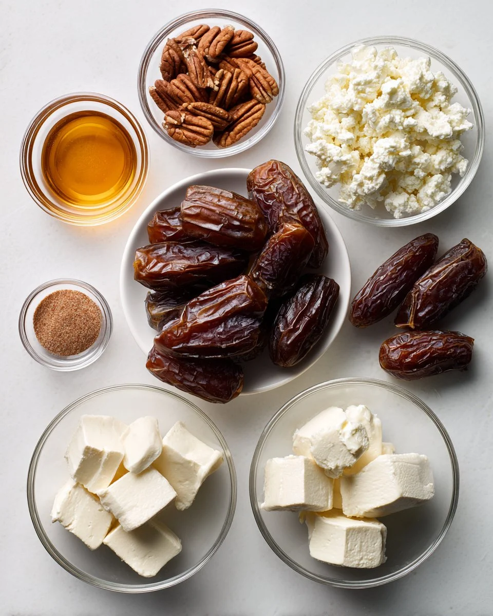 Whipped Feta Stuffed Dates
