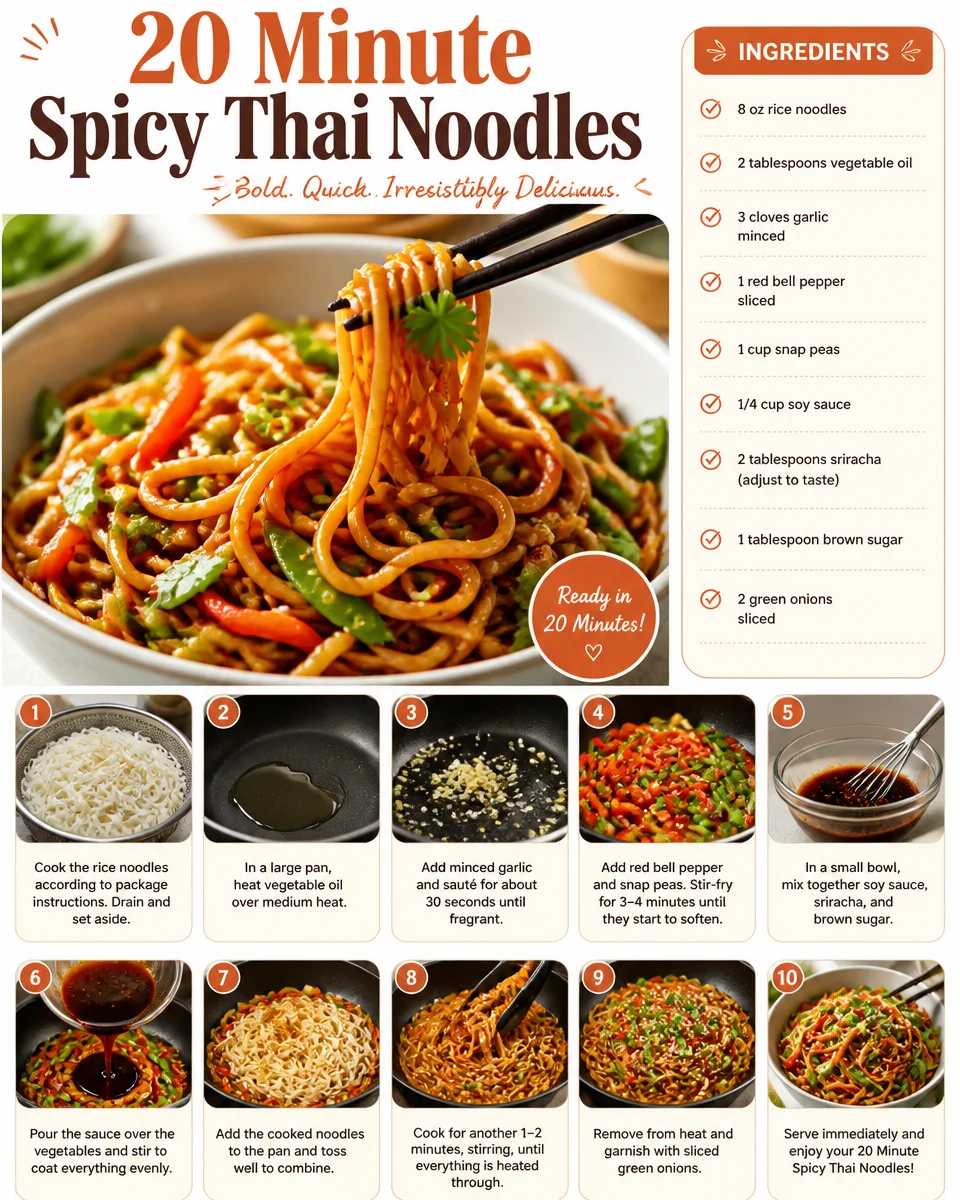 20 Minute Spicy Thai Noodles