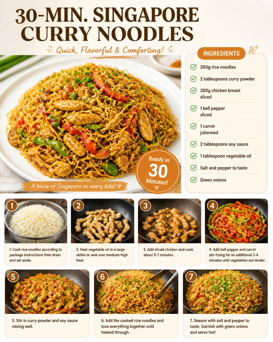 30-minute Singapore Curry Noodles