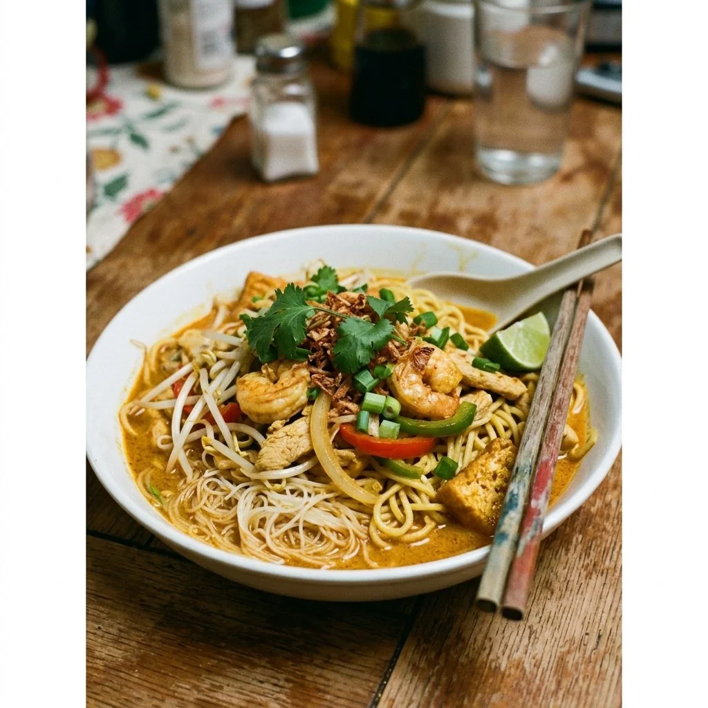 30-minute Singapore Curry Noodles