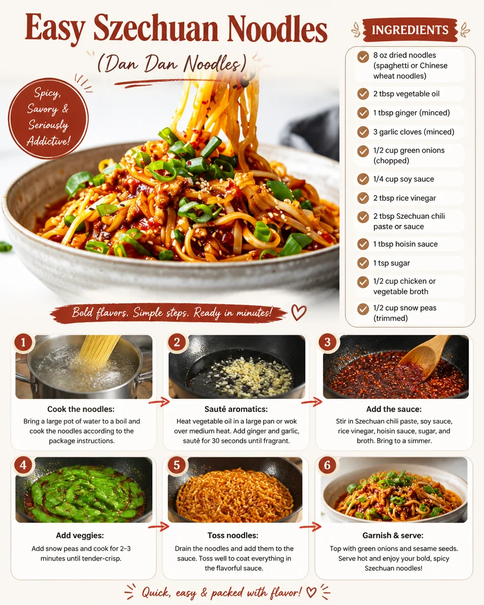 Easy Szechuan Noodles (Dan Dan Noodles)