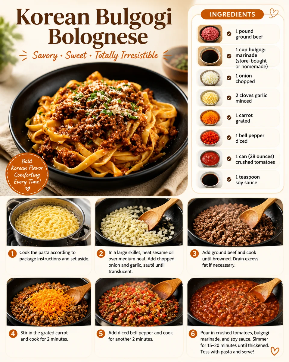 Korean Bulgogi Bolognese