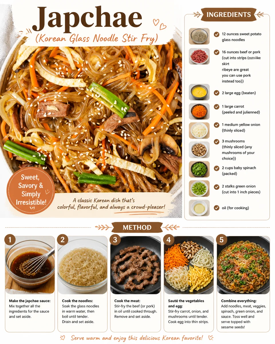 Korean Glass Noodle Stir Fry