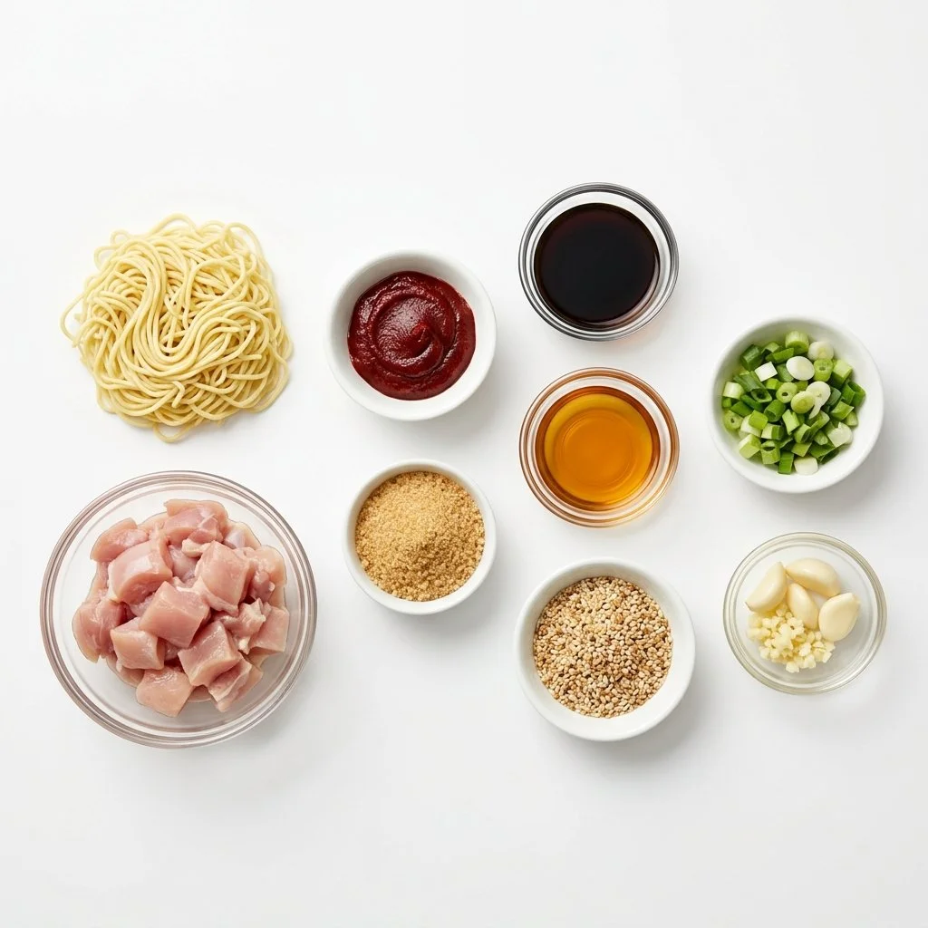 Korean Spicy Chicken Noodles