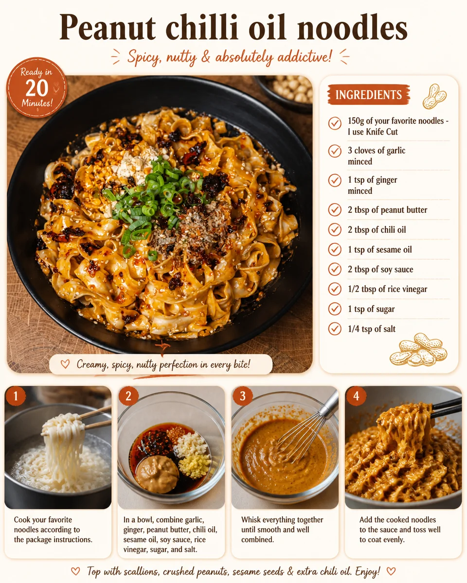 Peanut Chilli Oil Noodles