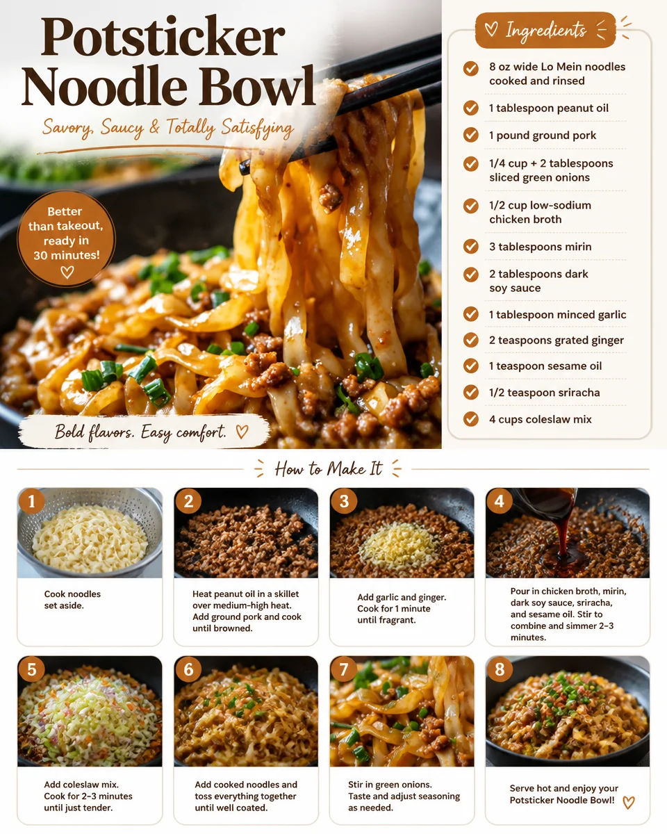 Potsticker Noodle Bowl