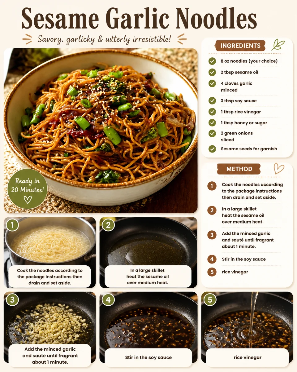 Sesame Garlic Noodles