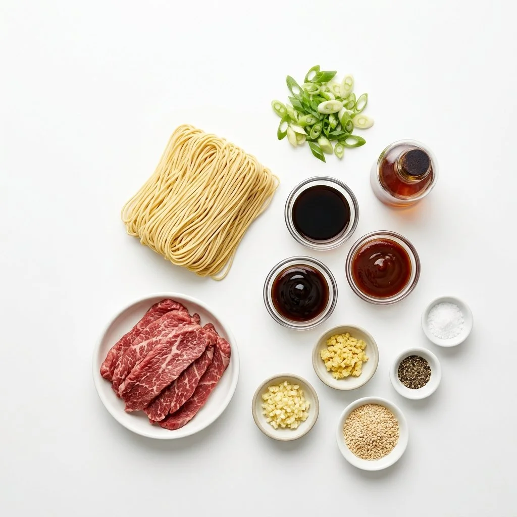 Sticky Beef Noodles