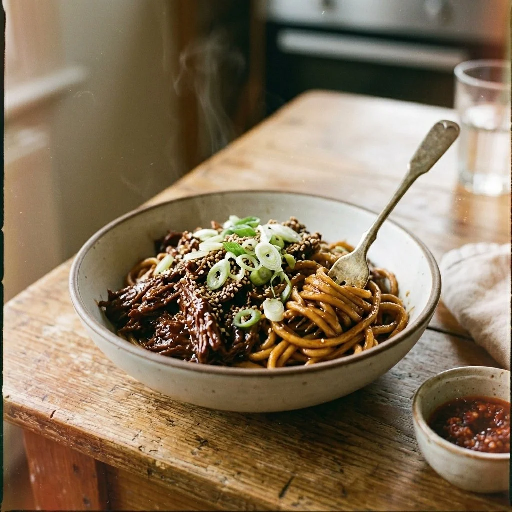 Sticky Beef Noodles