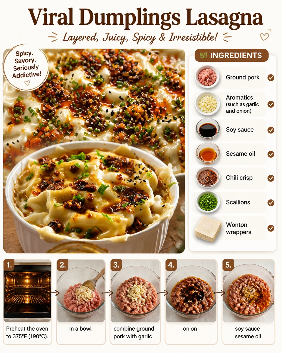 Viral Dumplings Lasagna
